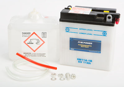 WPS BATTERY W/ACID 6N11A-1B PART# 6N11A-1B NEW