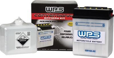 WPS 1983-1986 Suzuki GS550E BATTERY W/ACID CB10L-B CB10L-B