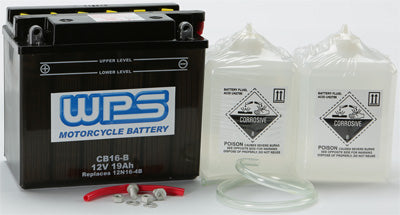 WPS BATTERY W/ACID CB16-B PART# CB16-B NEW