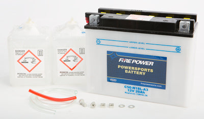 WPS BATTERY W/ACID C50-N18L-A3 PART# C50-N18L-A3 NEW