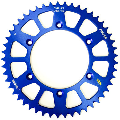 SUNSTAR Rear Sprocket Aluminum Blue 49T PART NUMBER 5-359249BL