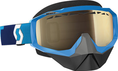 SCOTT HUSTLE SNOCROSS GOGGLE BLUE W/L.S. BRONZE CHROME LENS #246439-0003245