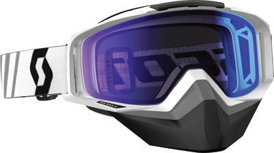 SCOTT TYRANT SNO-X GOGGLE WHITE ILLUMINATOR BLUE CHROME LENS #246438-0002297