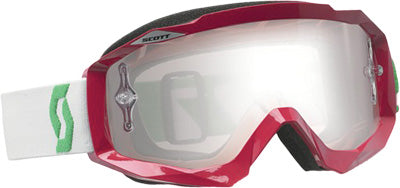 SCOTT HUSTLE GOGGLE RUBINE RED/WHITE W/SILVER CHROME LENS PART# 217782-4054269