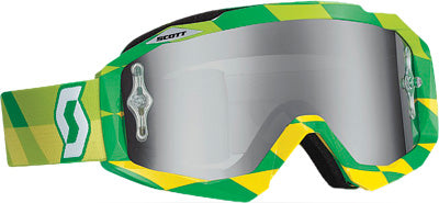 SCOTT HUSTLE GOGGLE TRACK GREEN W/SILVER CHROME LENS PART# 238057-4606269