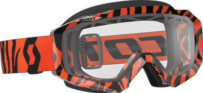 SCOTT HUSTLE ENDURO GOGGLE BLACK/ORANGE W/CLEAR LENS 246432-5402043