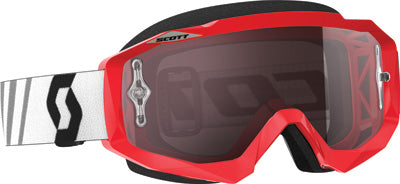 SCOTT HUSTLE MX GOGGLE RED/BLACK W/SILVER CHROME LENS 246430-1018269