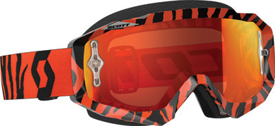 SCOTT HUSTLE MX GOGGLE BLK/FLO ORG W/ORANGE CHROME LENS 246430-5402280