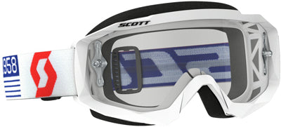 SCOTT GOGGLE HUSTLE MX WHT/RED CLEAR WORKS 262592-1030113