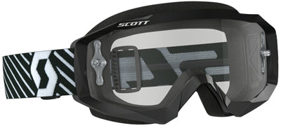 SCOTT GOGGLE HUSTLE MX BLK/WHT CLEAR WORKS 262592-1007113