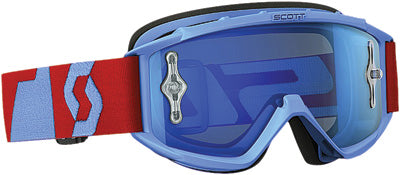 SCOTT GOGGLE 89SI YTH PRO OXIDE RED/ BLUE/ BLUE CHROME WORKS PART# 240596-496527