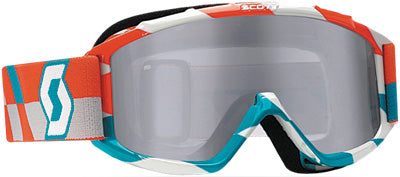 SCOTT 89SI PRO YOUTH GOGGLE TRACK ORANGE/BLUE W/SILVER LENS PART# 219810-4607269