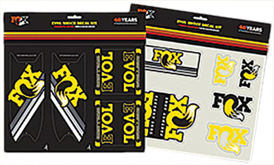 FOX FLOAT EVOL HERITAGE DECAL KIT (YELLOW) PART# 803-00-928