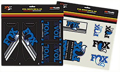 FOX FLOAT EVOL HERITAGE DECAL KIT (BLUE) PART# 803-00-930