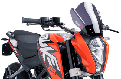 PUIG 2015 KTM 390 Duke RACING WINDSCREEN DK SMOKE 6275F