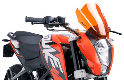 PUIG 2015 KTM 390 Duke RACING WINDSCREEN ORANGE 6275T