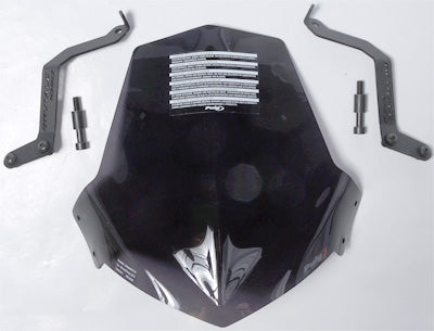 PUIG NAKED NEW GENERATION WINDSHIELD (DARK SMOKE) PART# 6400F NEW