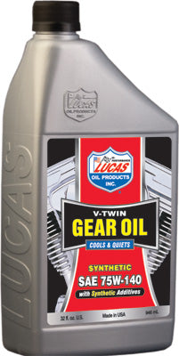 LUCAS V-TWIN GEAR OIL SYNTHETIC 75W-140 1QT PART# 10791