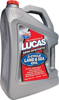 LUCAS SEMI-SYNTHETIC 2-CYCLE LAND/SE A OIL GAL PART# 10557