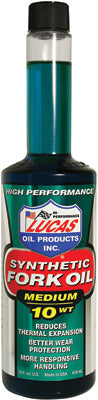 LUCAS SYNTHETIC FORK OIL 10WT 16OZ PART# 10772