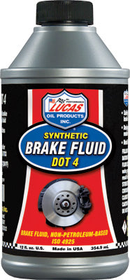 LUCAS SYNTHETIC BRAKE FLUID DOT 4 12OZ PART# 10827