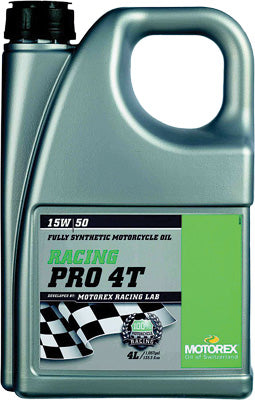 MOTOREX RACING PRO 4T 15W50 (4 LITERS) PART# 102287