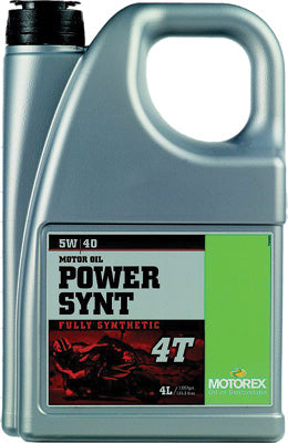 MOTOREX POWER SYNTHETIC 4T 5W40 (4 LITERS) PART# 102268