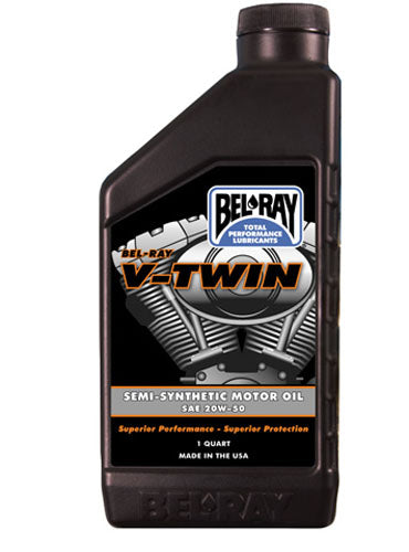 BEL-RAY BEL-RAY V-TWIN SEMI-SYNTH ENGINE OIL 20W-50 (1L) 96910-BT1QB