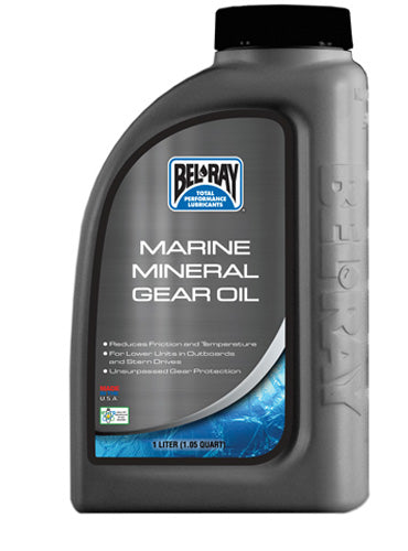 BEL-RAY MARINE MINERAL GEAR OIL 1 LITER BOTTLE 99735-BT1