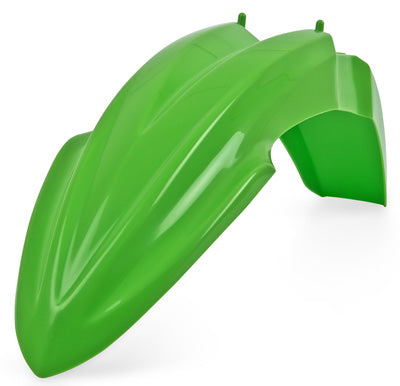 POLISPORT FRONT FENDER GREEN KX85/100 2014-15 PART# 8574100001 NEW