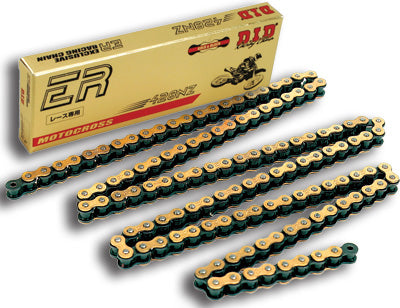 D.I.D SUPER 428NZG-132 NON O-RING CHAIN GOLD PART NUMBER 428NZG-132 LINK