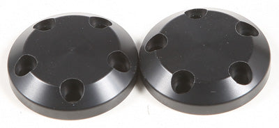 SHOGUN CARBON S5 FIBER SWINGARM SLIDER END CAPS (BLACK) PART# 710-0920 NEW