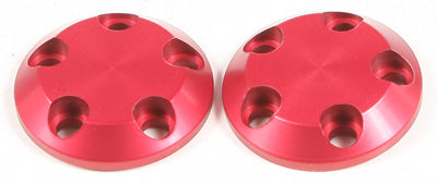 SHOGUN CARBON S5 FIBER SWINGARM SLIDER END CAPS (RED) PART# 710-0924 NEW