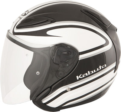 KABUTO AVAND II STAID HELMET GLOSS WHITE/BLACK X-SMALL PART# 7876001