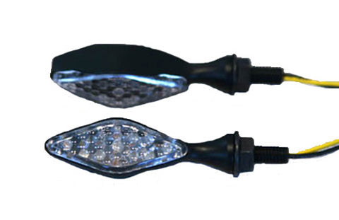 K&S 25-8920 LED ULTRA MINI-MARKER LIGHTS DIAMOND W EYELID BLK 13 LEDS