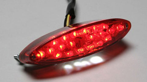 K&S 25-6605C LED OVAL STOPLAMP CLR LENS 20 LEDS + 5 FOR LICENSE PLAT