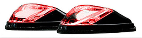 K&S 25-9531 LED MARKER LIGHTS MINI-FLUSH MT. BLK BODY RED 1