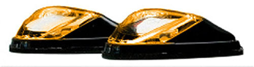 K&S LED MARKER LIGHTS MINI-FLUSH MT. BLK BODY AMBER (1 LED) 25-9533