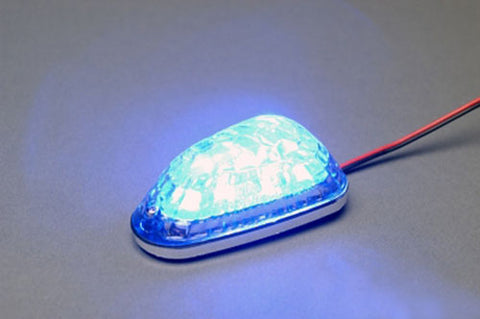 K&S 25-9730 LED MINI-MARKER LIGHT TRIANGLE BLACK BLUE 6 LEDS