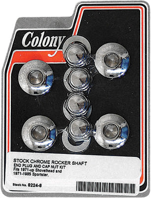 COLONY MACHINE ROCKER SHAFT END PLUG AND CAP KIT 8224-8