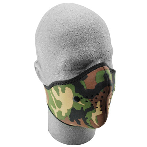 BALBOA NEO-X FACE MASK REMOVABLE FILTER WOODLAND CAMO WNX118