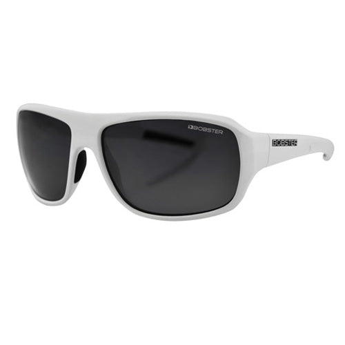 BALBOA INFORMANT SUNGLASSES WHITE FRAME SMOKED LENSES ANTI-FOG EINF002AR