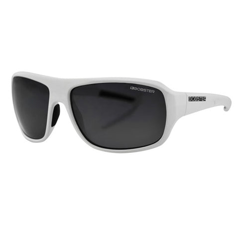 BALBOA INFORMANT SUNGLASSES WHITE FRAME SMOKED LENSES ANTI-FOG EINF002AR