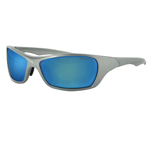 BALBOA BOLT SUNGLASSES SILVER FRAMEBLUE MIRROR/ANTI-FOG SMOKED EBOL002S