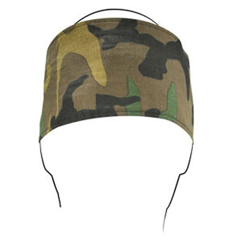 BALBOA HEADBAND W/ FLEECE COTTON WOODLAND CAMO HBF118