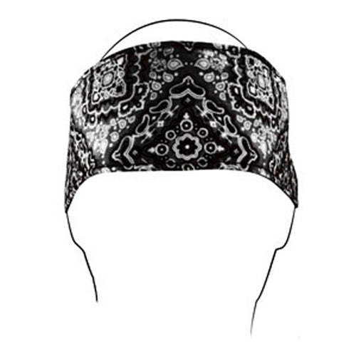 BALBOA HEADBAND COTTON WHITE PAISLEY HBV102