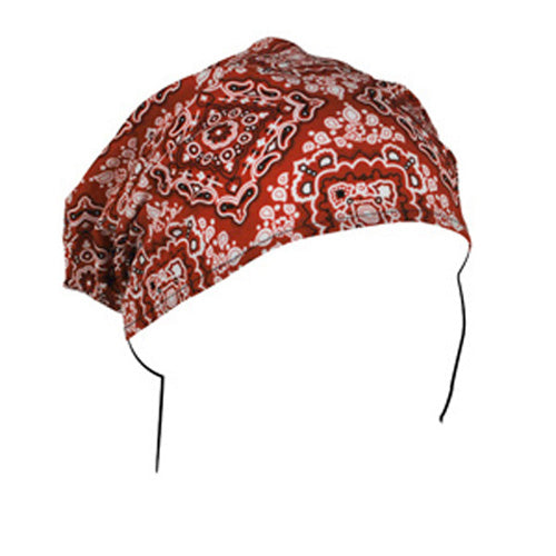 BALBOA HEADWRAP COTTON RED PAISLEY HBW106