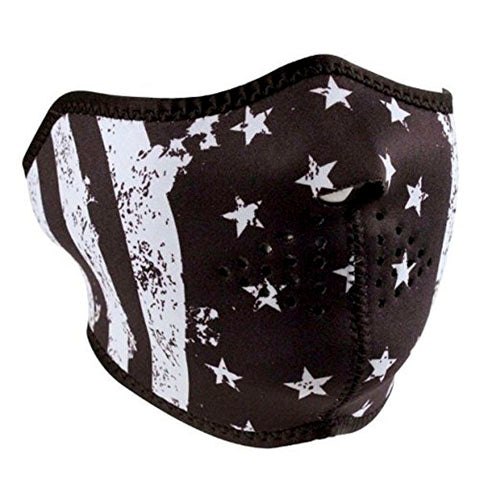 BALBOA HALF MASK NEOPRENE BLACK & WHITE FLAG WNFM091H