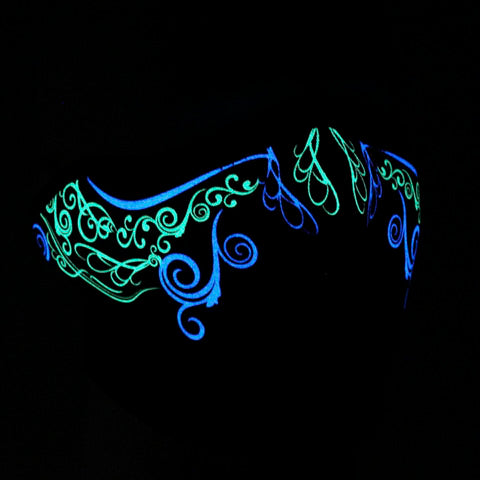 BALBOA HALF MASK NEOPRENE GLOW IN THE DARK VENETIAN WNFM092HG