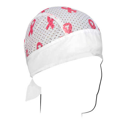 BALBOA FLYDANNA VENTED SPORT BREASTCANCER PINK RIBBON WHITE ZVSBC02